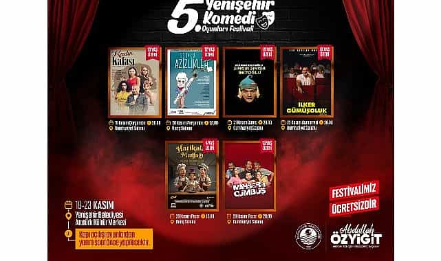 5 yenisehir komedi oyunlari festivali basliyor