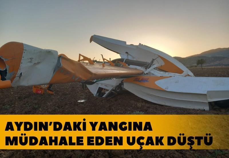 Muğla’da Yangın Söndürme Uçağı Düştü, Pilot Sağ Kurtarıldı 1