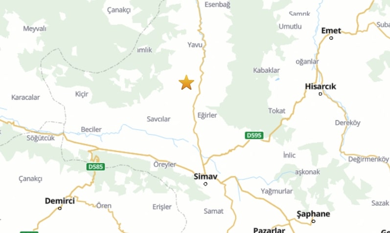 KUTAHYADA 4.1 BUYUKLUGUNDE DEPREM GOR 946322 281054