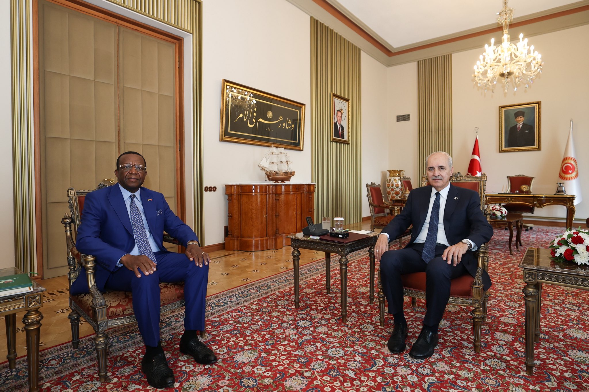 TBMM BASKANI KURTULMUS KAMERUN ANKARA B 1425442 423694